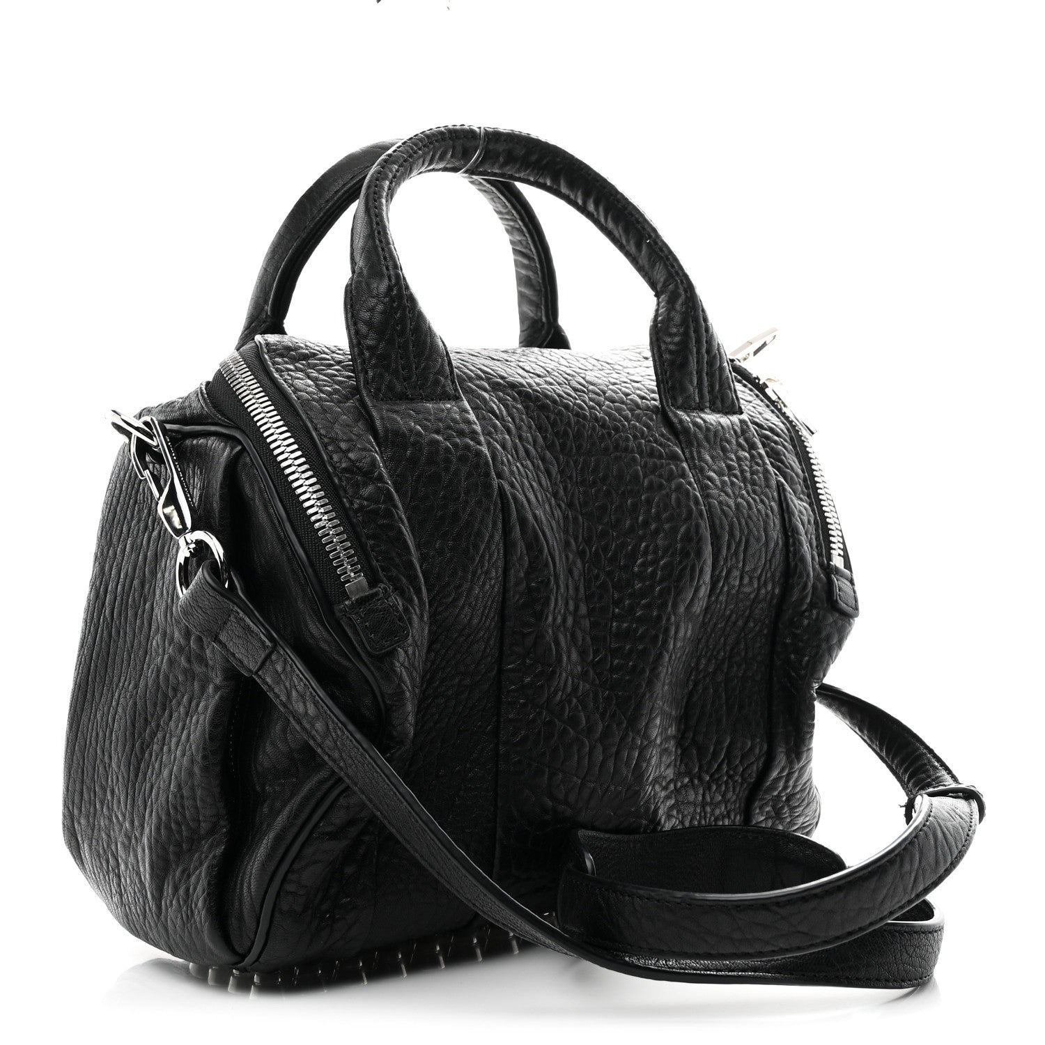 Alexander Wang Pebbled Lambskin Rockie Black Rhodium Hardware 2 of 9