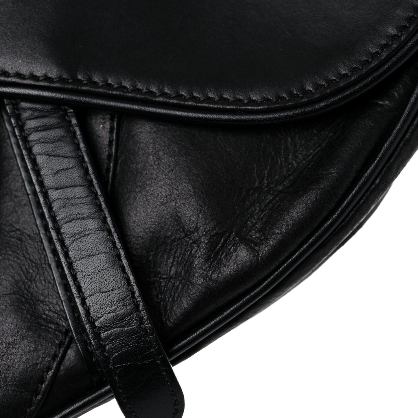 Calfskin Saddle Bag Black