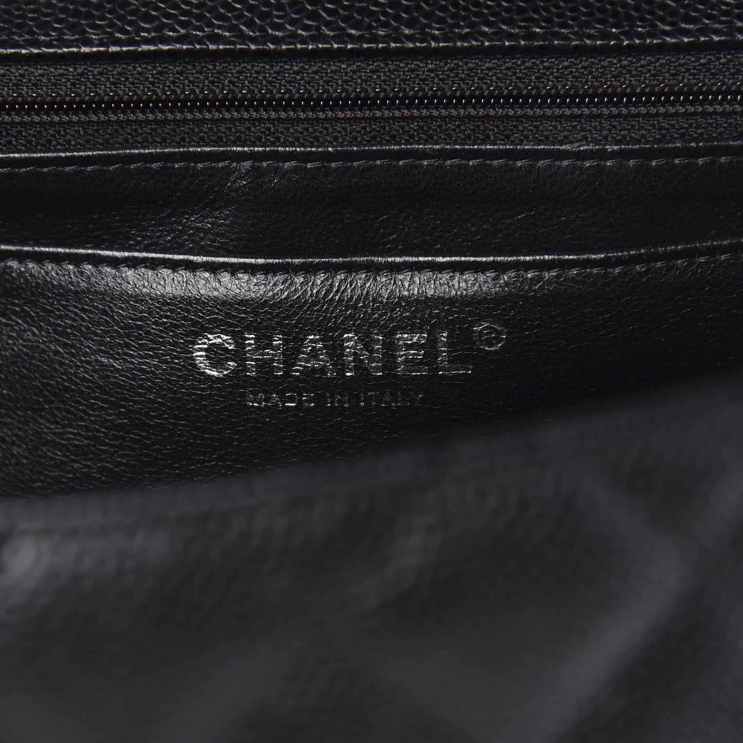 Caviar Quilted Jumbo Single Flap Black