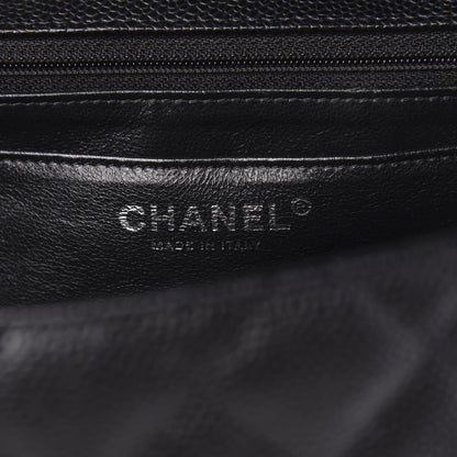Chanel Caviar Quilted Jumbo Single Flap Black 6 of 11