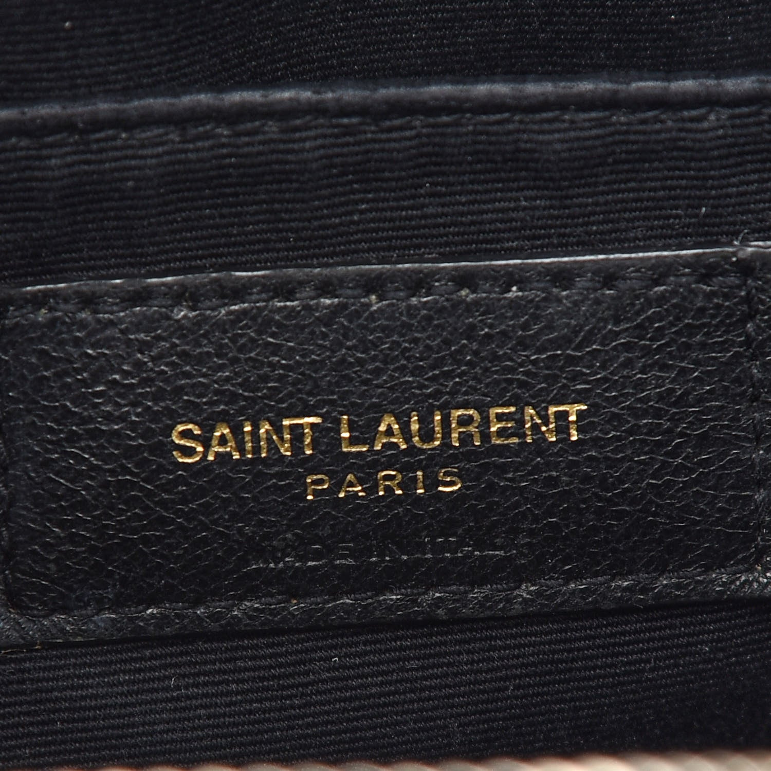 Saint Laurent Calfskin Matelasse Monogram Lou Camera Bag Black 6 of 11