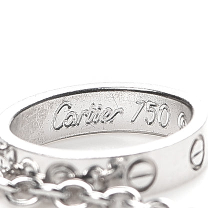 Cartier 18K White Gold Baby LOVE Necklace 5 of 8