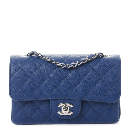 Chanel Caviar Quilted Mini Rectangular Flap Dark Blue 1 of 9