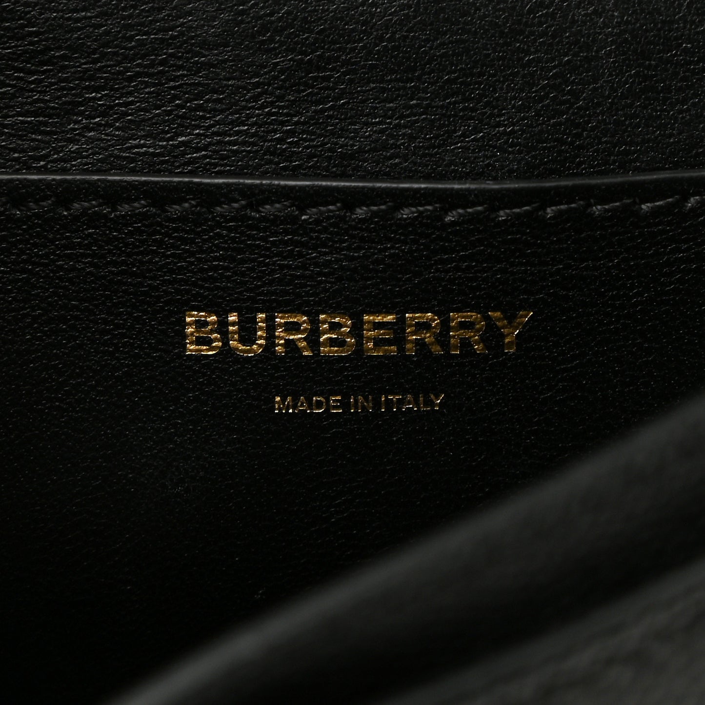 Grained Calfskin Mini TB Bag Black