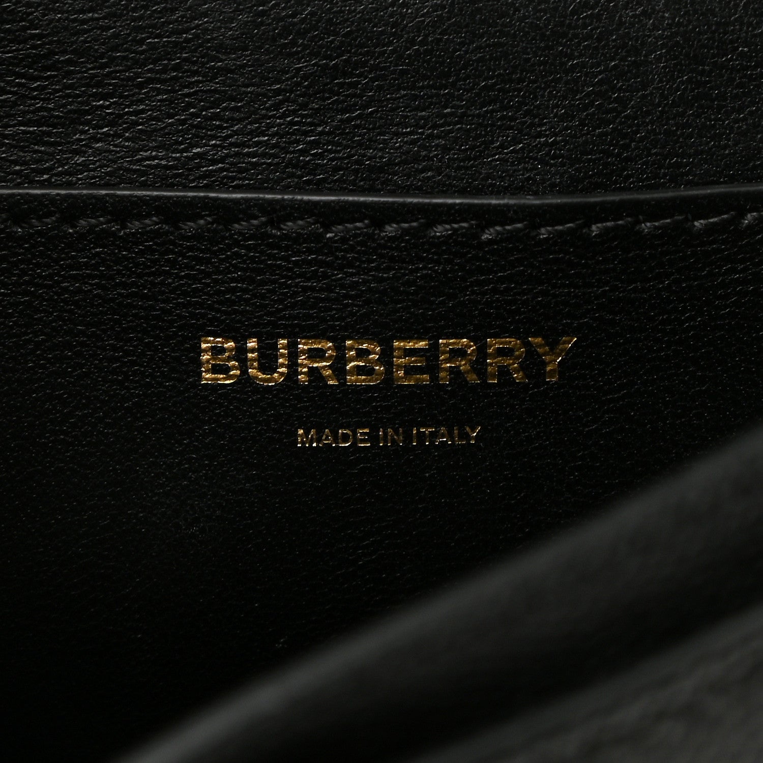 Burberry Grained Calfskin Mini TB Bag Black 6 of 9