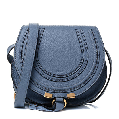 Chloe Calfskin Mini Marcie Round Crossbody Bag Faded Blue 1 of 4
