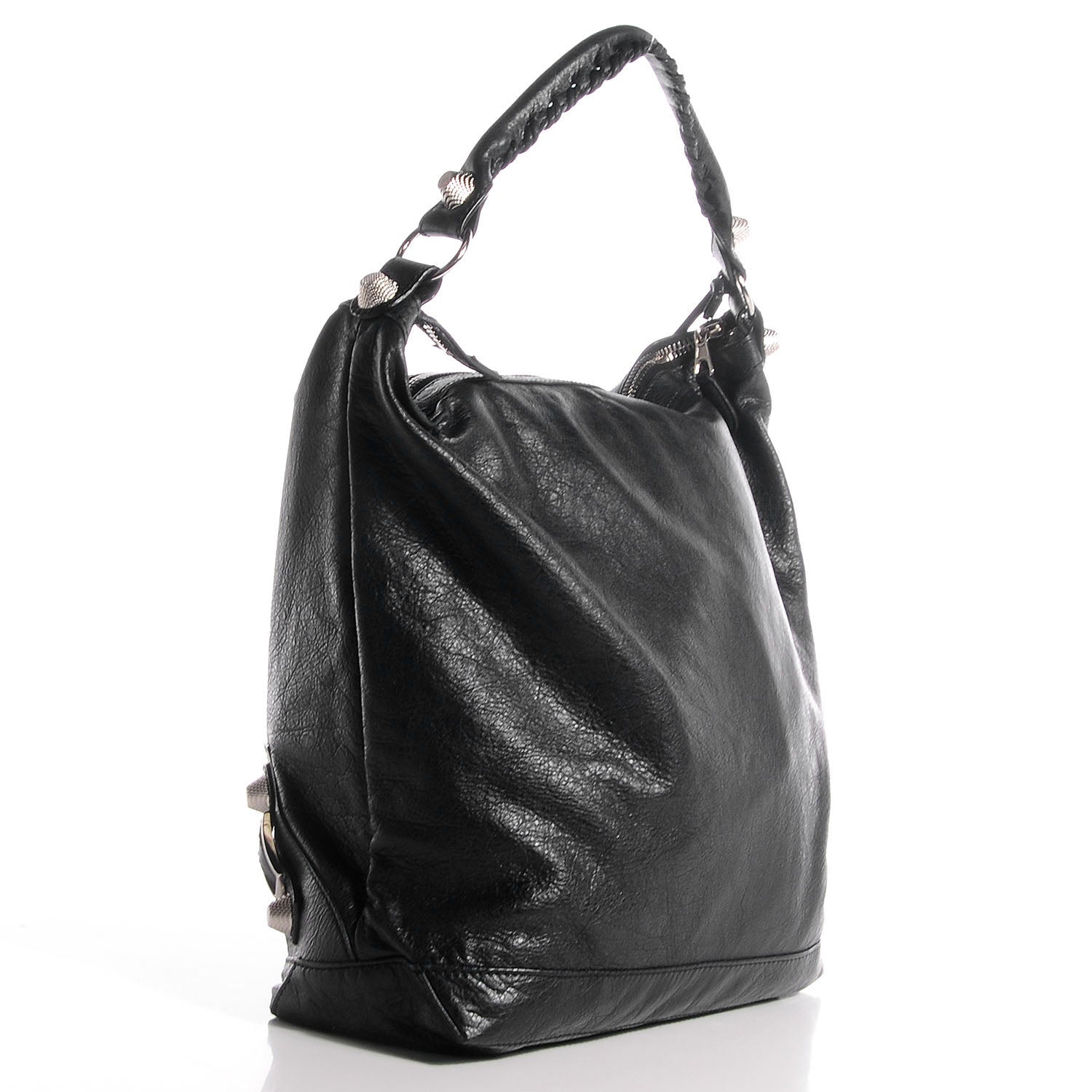 Balenciaga Agneau Giant 21 Silver Hardware Day Hobo Black 5 of 12