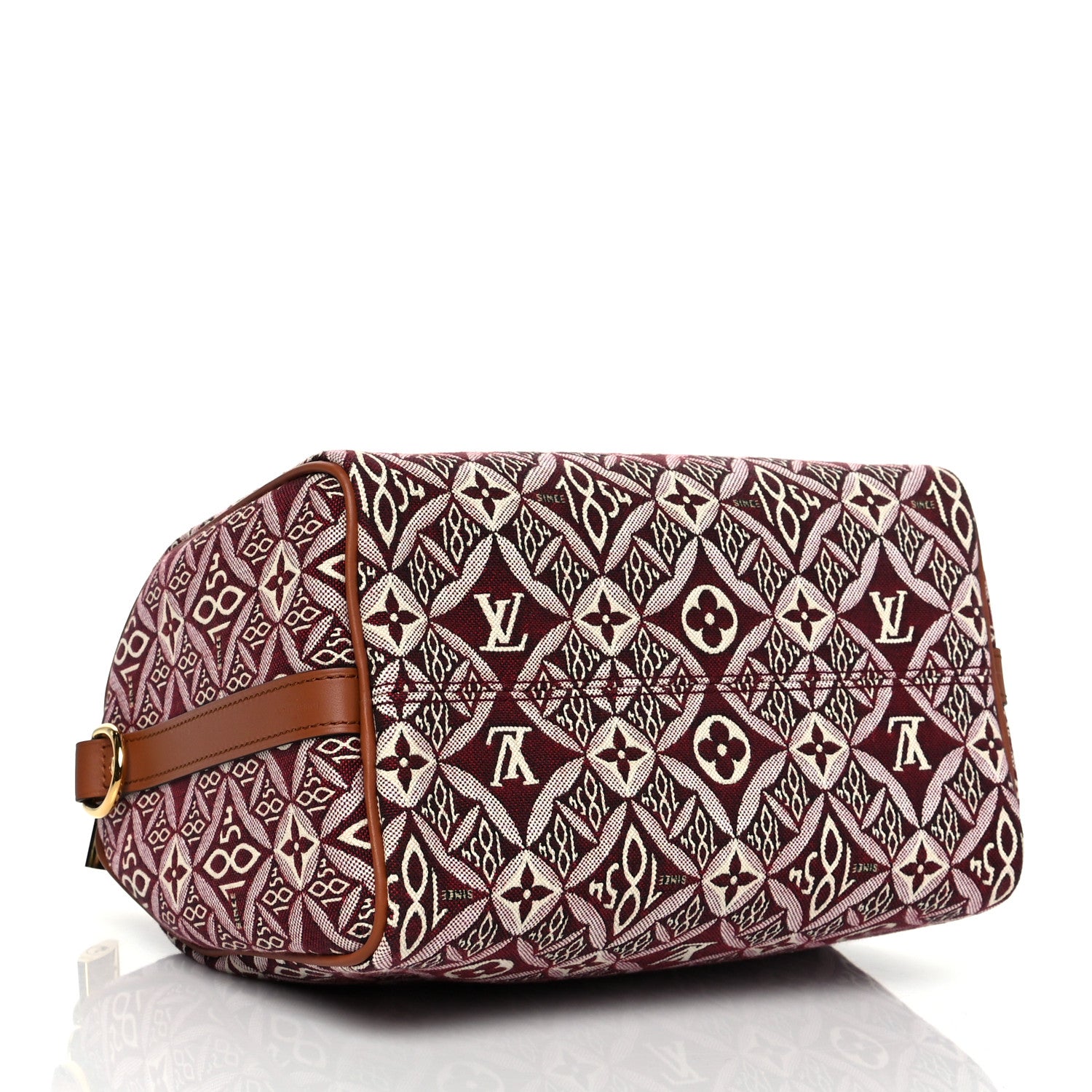 Louis Vuitton Jacquard Since 1854 Speedy Bandouliere 25 Bordeaux 3 of 11