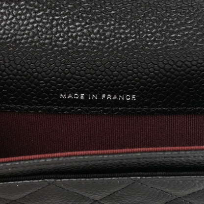 Chanel Caviar Quilted Flap Card Holder Wallet Black 7 of 9