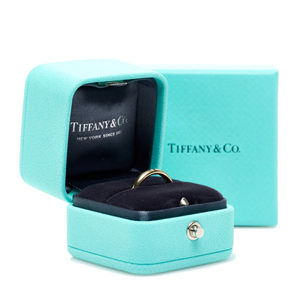 Tiffany 18K Yellow Gold Diamond 3mm Elsa Peretti Band Ring 50 5.5 7 of 7