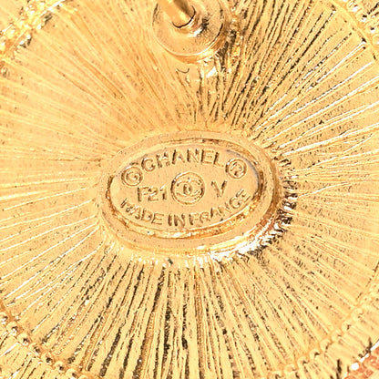 Chanel Pearl CC Tags Drop Earrings Gold 4 of 4