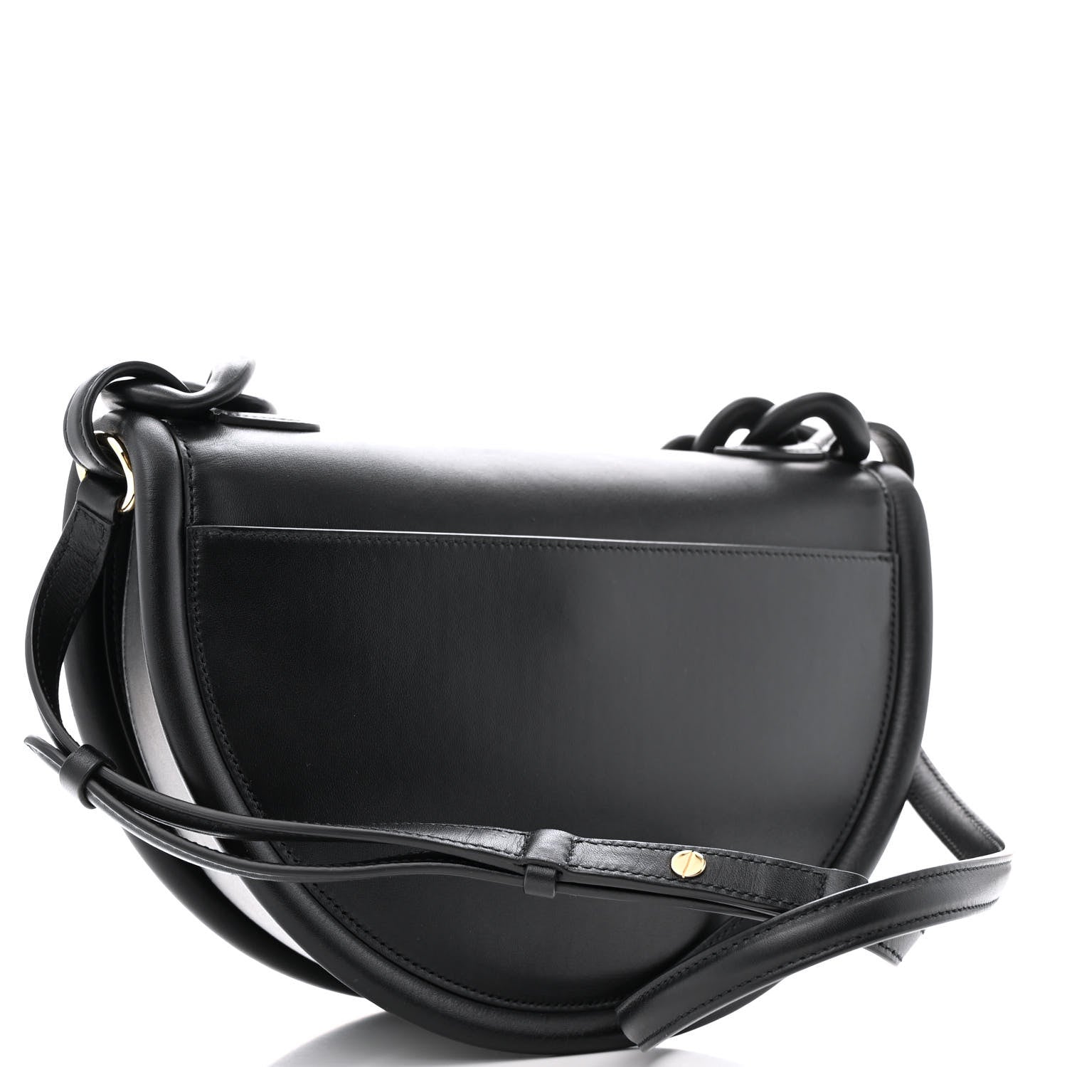 Salvatore Ferragamo Calfskin Aura Shoulder Bag Black 3 of 13