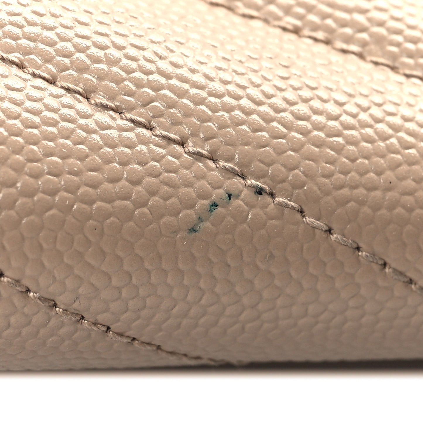 Grain De Poudre Matelasse Chevron Monogram Zipped Card Case Dark Beige