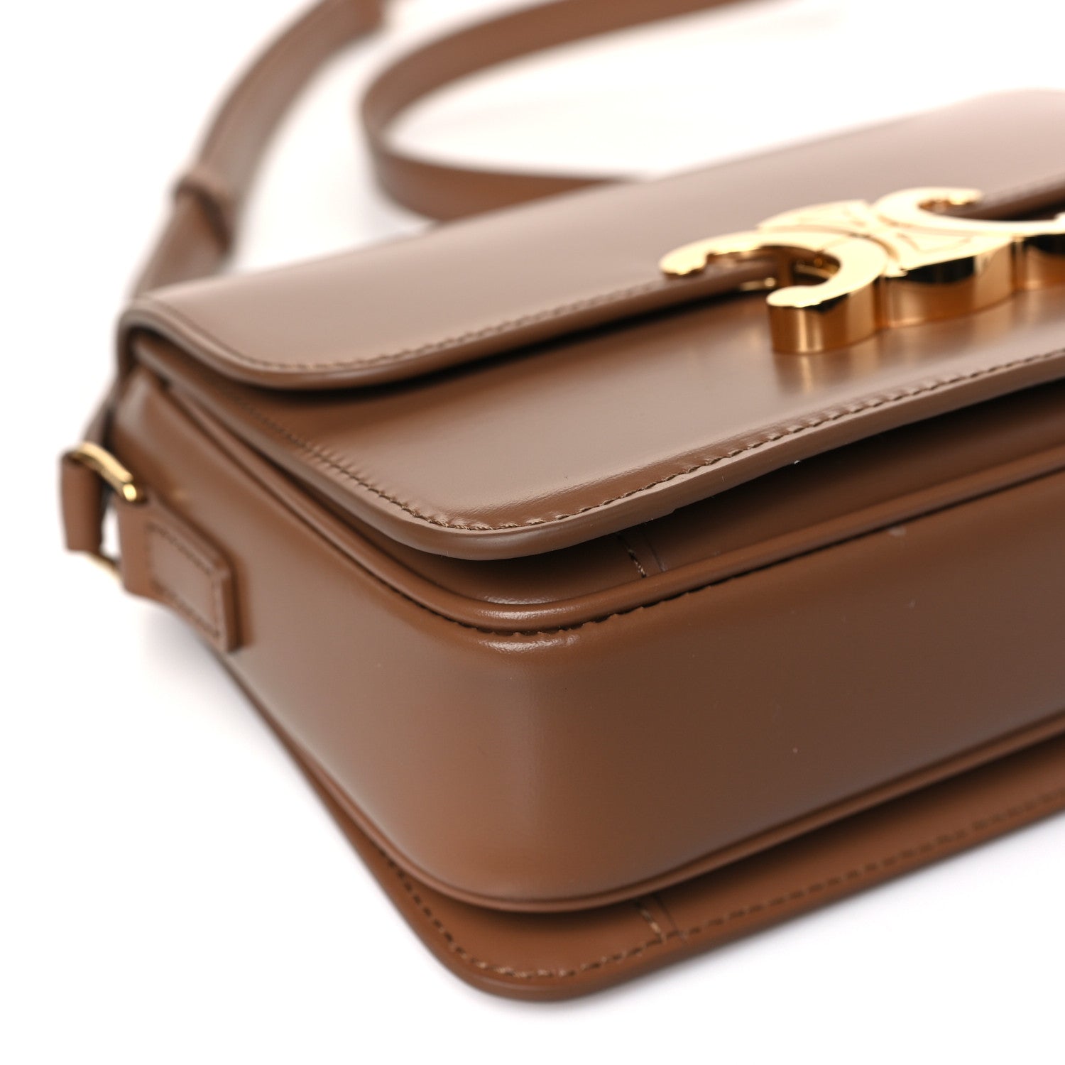 Celine Shiny Calfskin Teen Triomphe Bronze 8 of 9