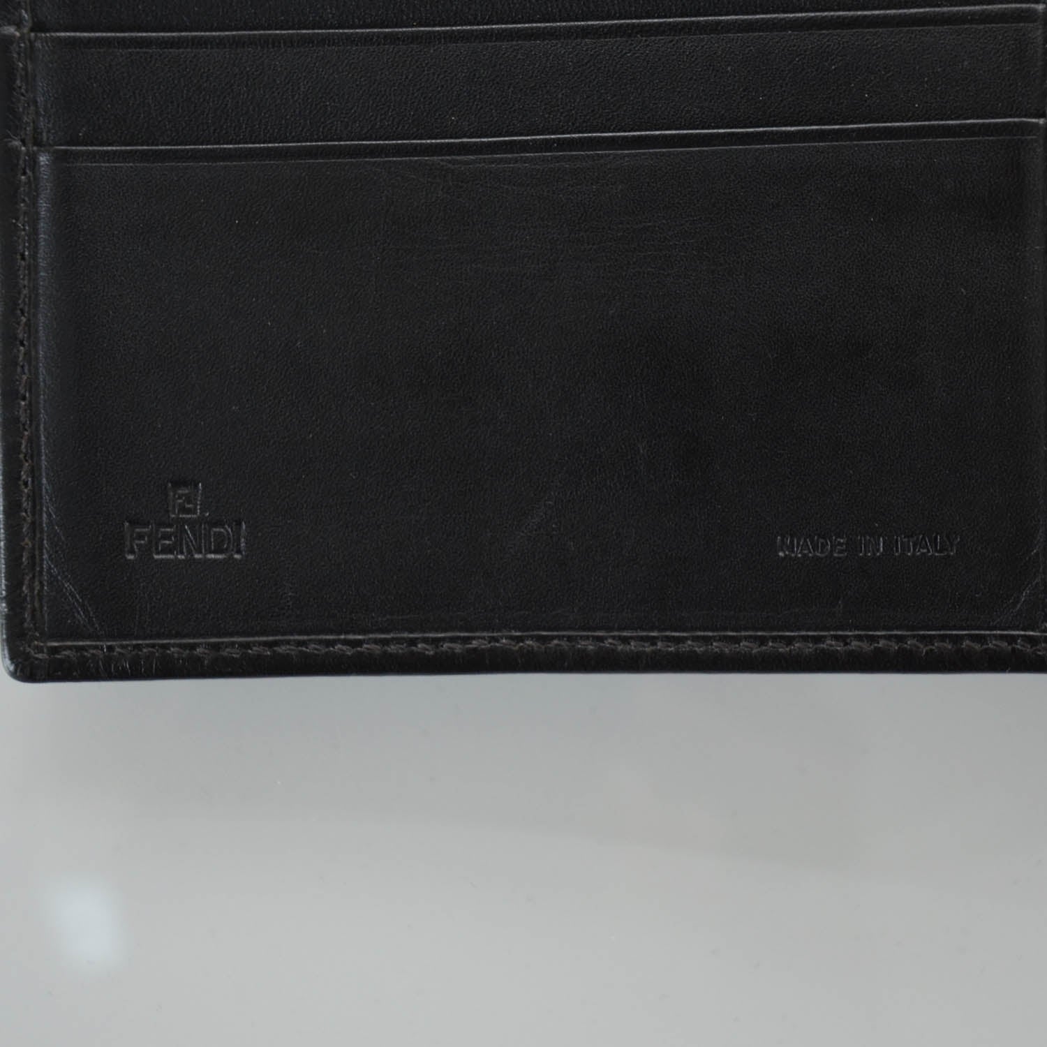 Fendi Zucca Mens Bi-Fold Wallet Tobacco 5 of 6