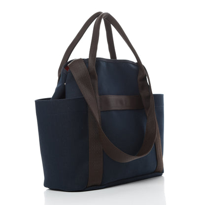 Hermes Toile Sac De Pansage Groom Bleu Navy Feu 4 of 13