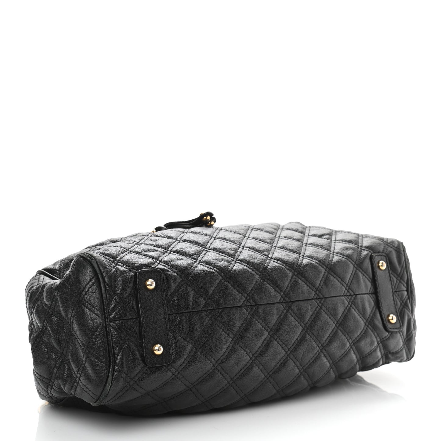 Calfskin Quilted Stam Black