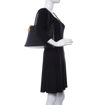 Chanel Caviar Quilted Medallion Tote Black 2 of 10