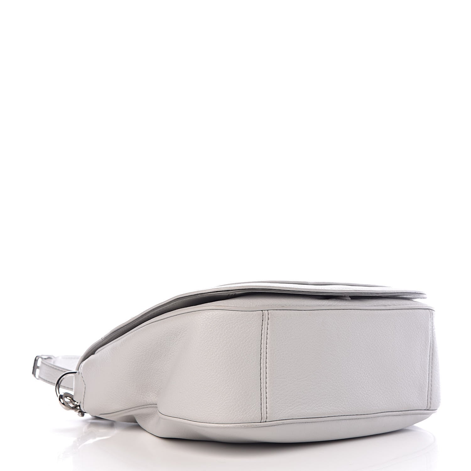 Marc Jacobs Calfskin Empire City Messenger Crossbody Light Grey 4 of 13