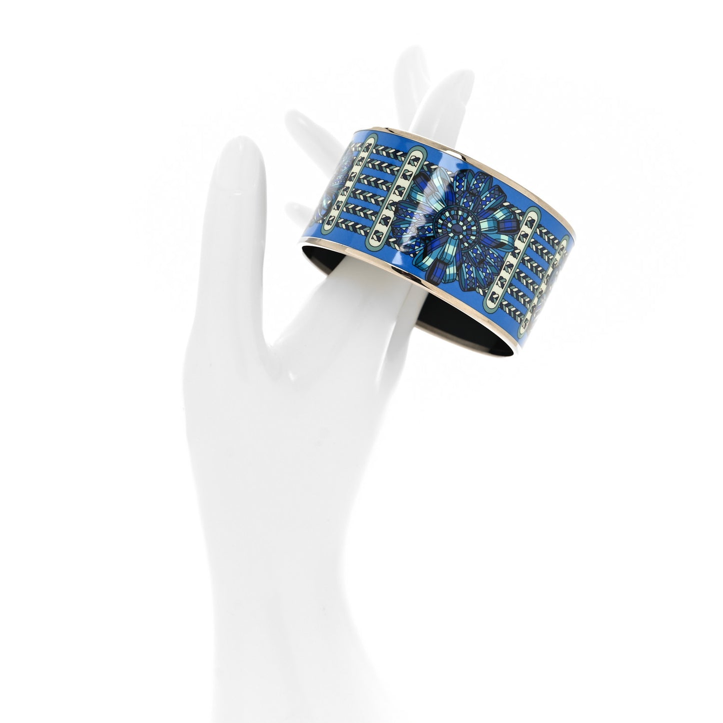 Enamel Printed Rubans de Cheval Extra Wide Bracelet 65