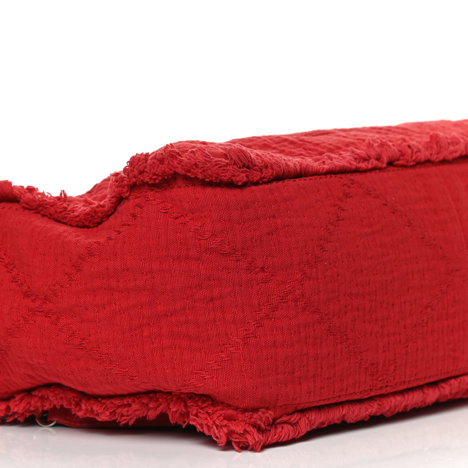 Chanel Canvas Large Double Face Shopping Tote Red 9 of 10