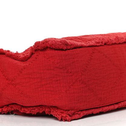 Chanel Canvas Large Double Face Shopping Tote Red 9 of 10