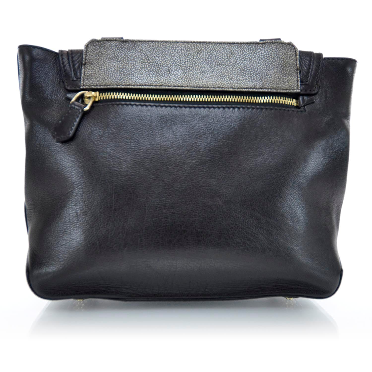 Givenchy Calfskin Stingray Embossed New Line Flap Bag Black 3 of 9