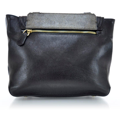 Givenchy Calfskin Stingray Embossed New Line Flap Bag Black 3 of 9