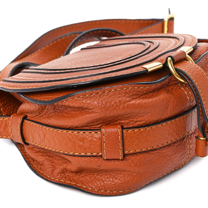 Chloe Grained Calfskin Small Marcie Saddle Bag Tan 11 of 12