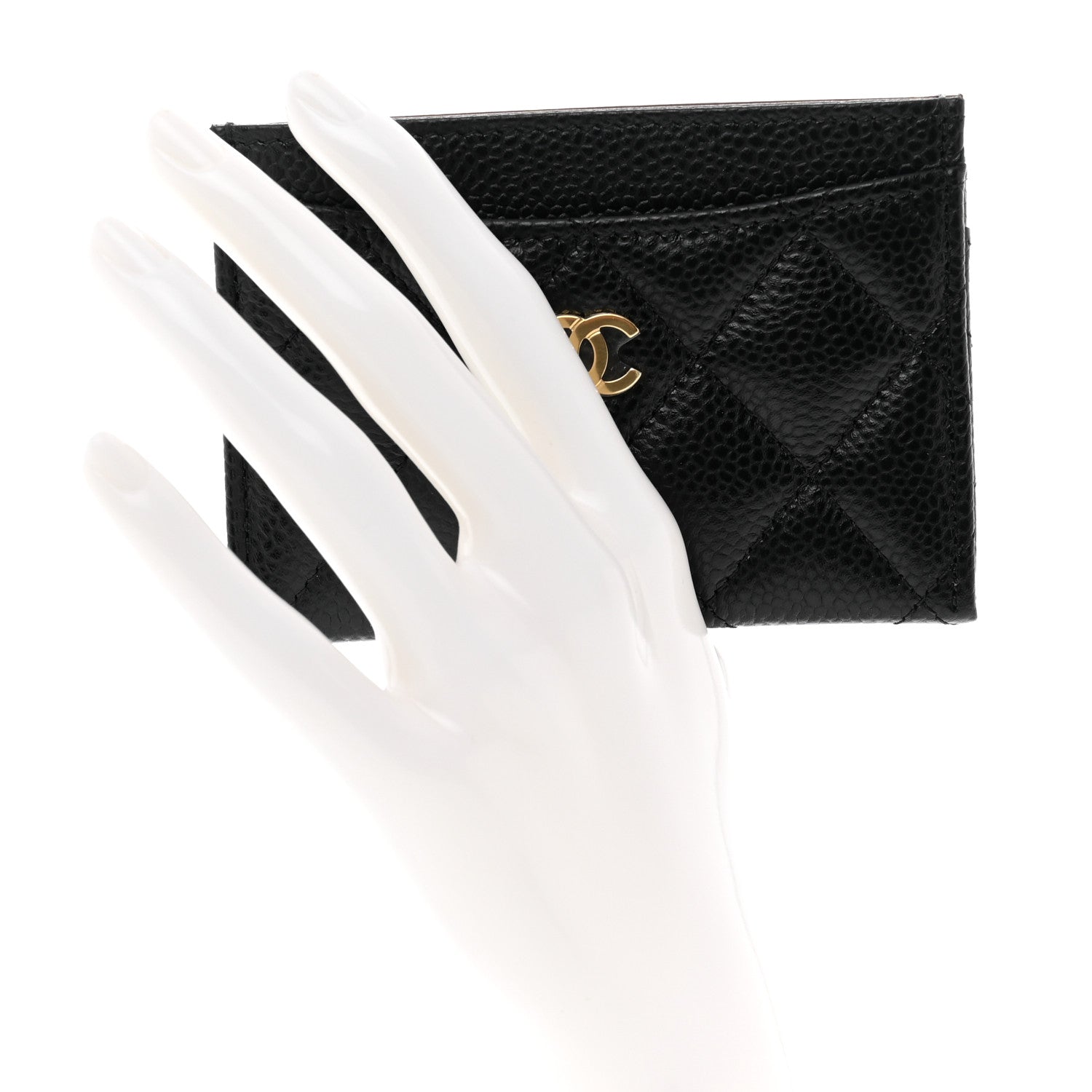 Chanel Caviar Quilted Card Holder Black 2 of 9