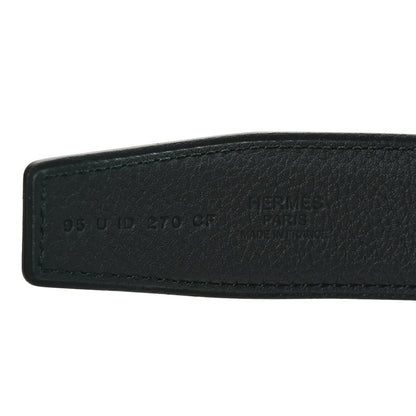 Hermes Box Togo 32mm H Belt 95 Graphite Vert Fonce 3 of 5