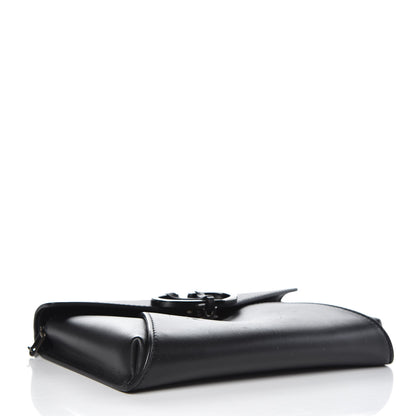 Valentino Garavani Calfskin V Rivet Chain Clutch Black 4 of 9