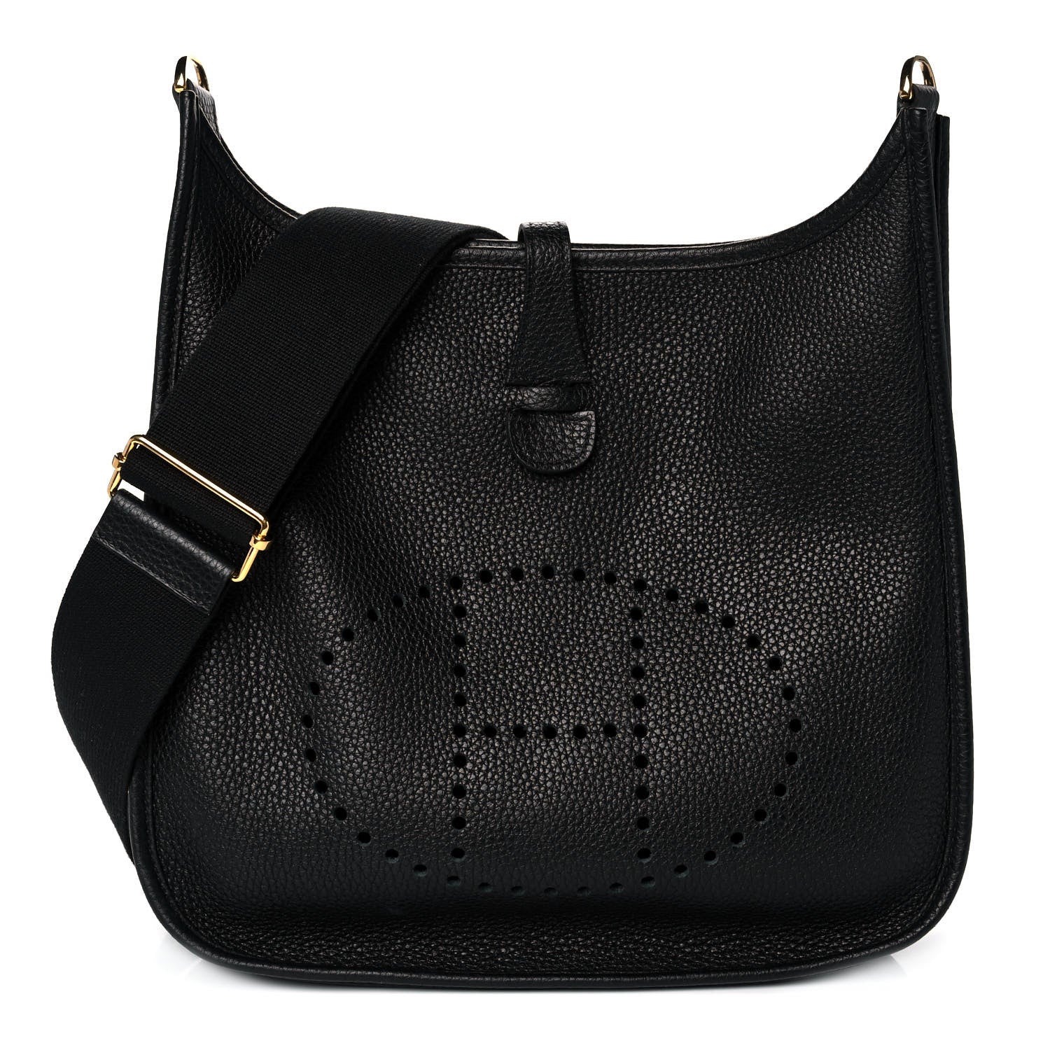 Hermes Taurillon Clemence Evelyne III PM Black 1 of 12