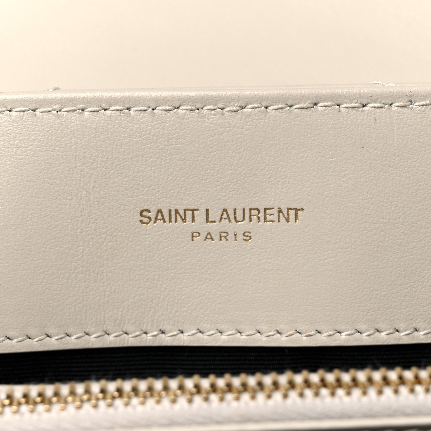 Saint Laurent Calfskin Y Quilted Monogram Medium Loulou Chain Satchel Crema Soft 6 of 10