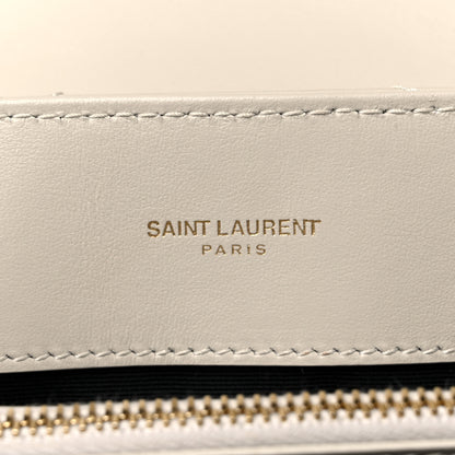 Saint Laurent Calfskin Y Quilted Monogram Medium Loulou Chain Satchel Crema Soft 6 of 10