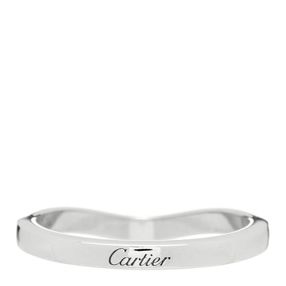 Cartier Platinum Diamond Ballerine Wedding Band Ring 47 4 2 of 3