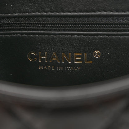 Chanel Shiny Aged Calfskin Quilted Nano Kelly Shopper Black 6 of 11