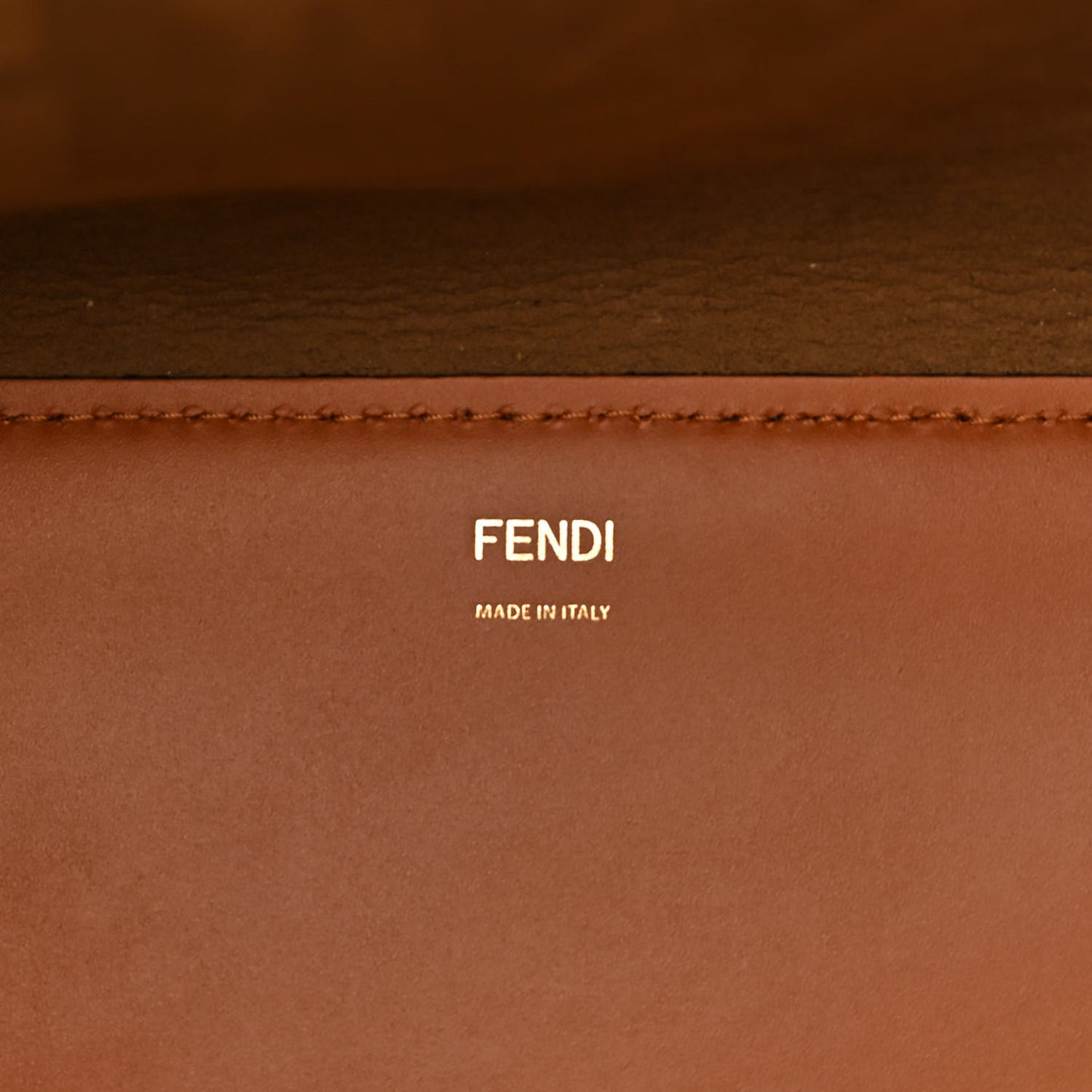 Vitello King Tamponato Large Fendi Sunshine Shopper Tote Cuoio