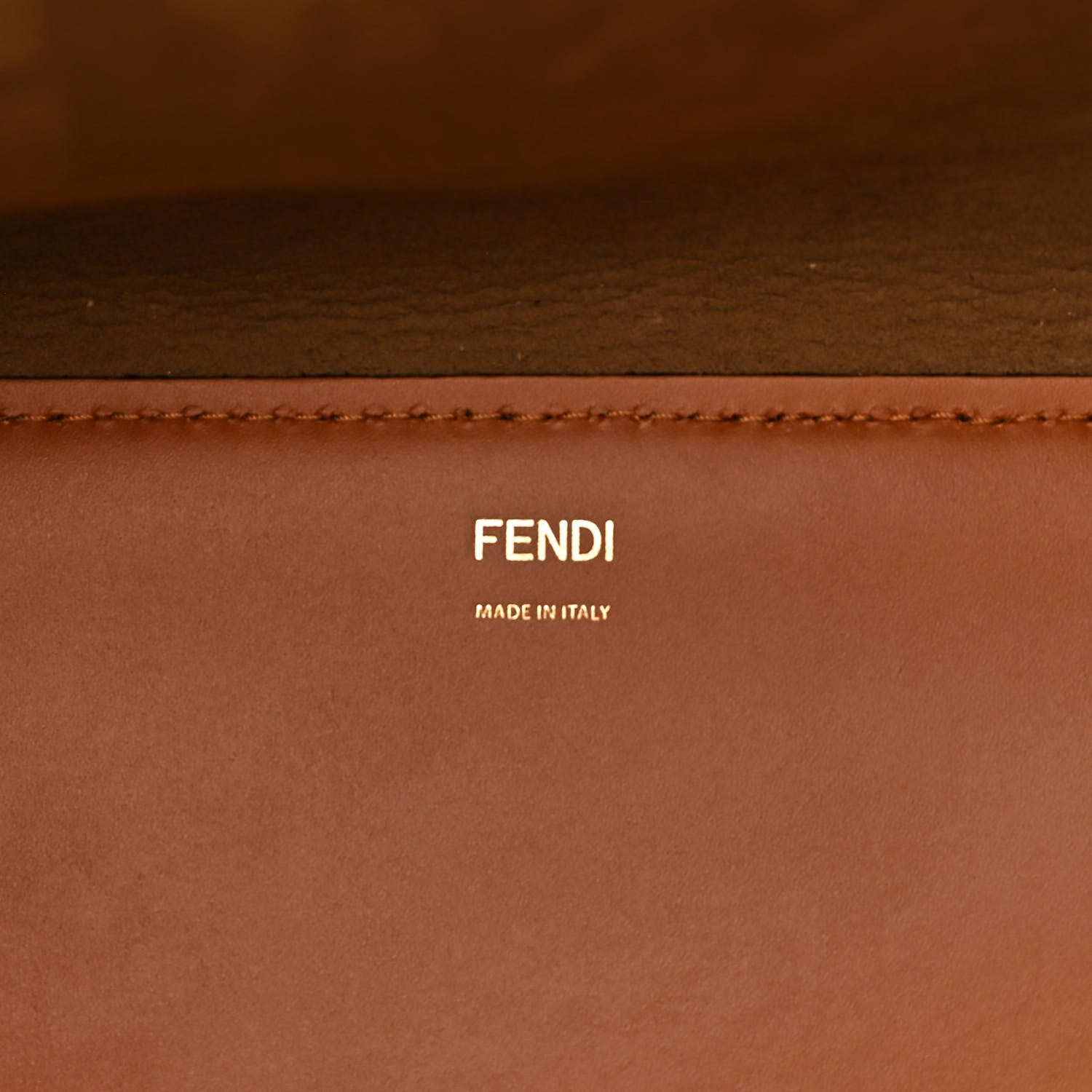Fendi Vitello King Tamponato Large Fendi Sunshine Shopper Tote Cuoio 6 of 12