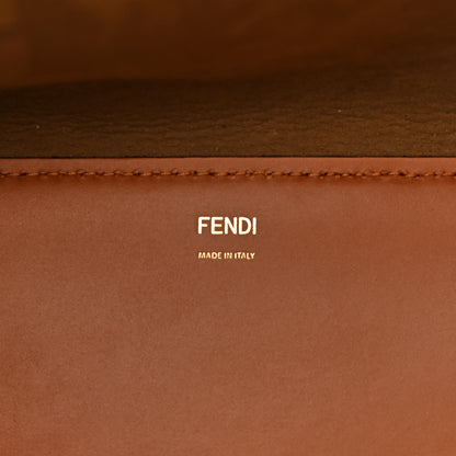 Fendi Vitello King Tamponato Large Fendi Sunshine Shopper Tote Cuoio 6 of 12