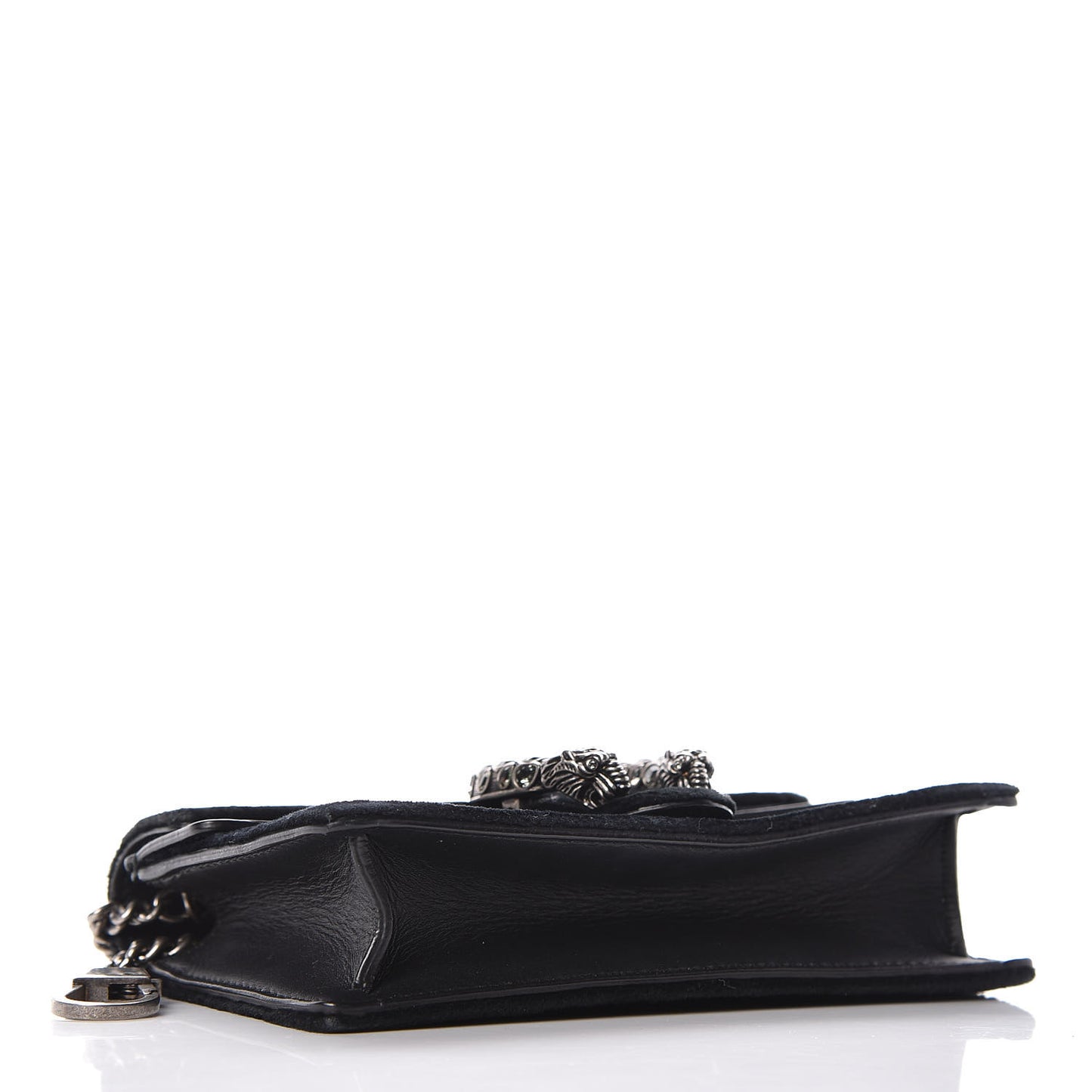 Suede Super Mini Dionysus Shoulder Bag Black
