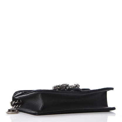 Gucci Suede Super Mini Dionysus Shoulder Bag Black 4 of 10
