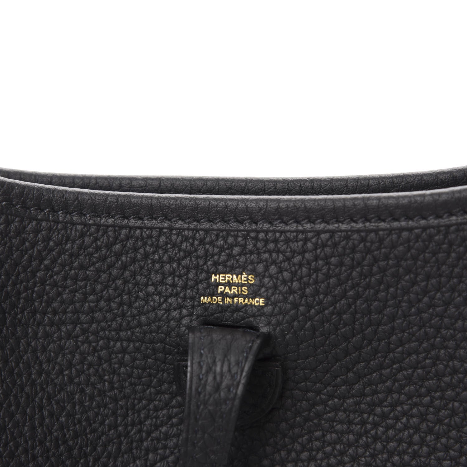 Hermes Taurillon Clemence Evelyne TPM Black 8 of 11