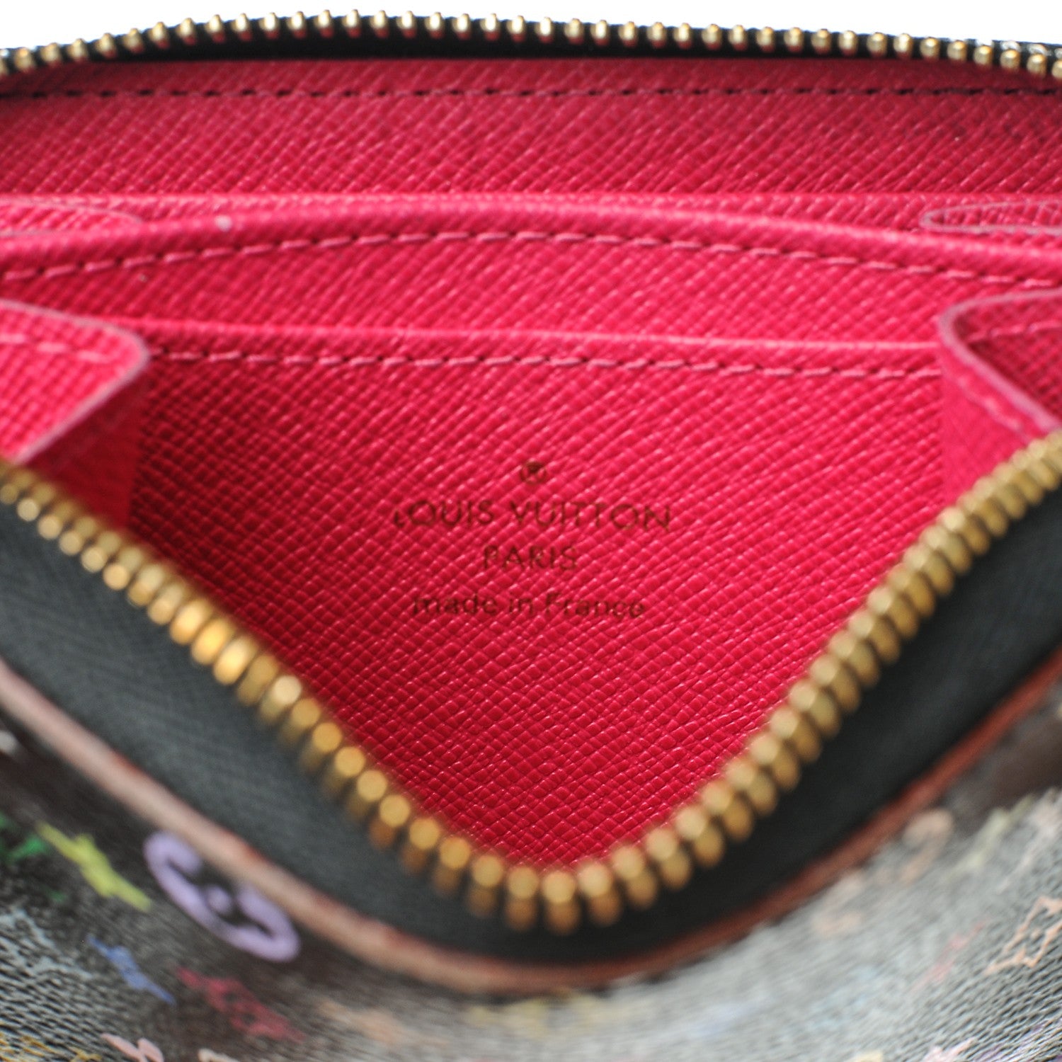 Louis Vuitton Monogram Multicolor Zippy Coin Purse Black Grenade 6 of 8