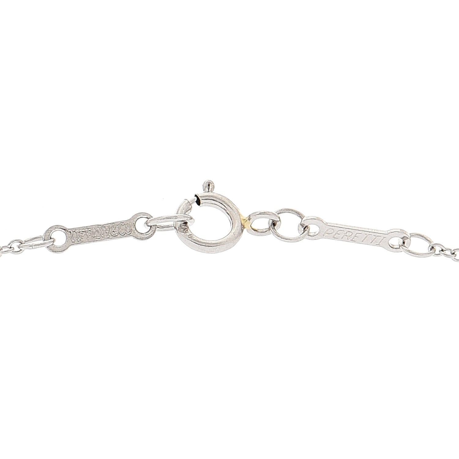 Tiffany Platinum Diamond 3 Station Diamonds by the Yard Necklace 5 of 6
