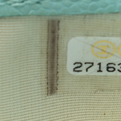 Chanel Caviar Quilted Card Holder Light Blue 8 of 9