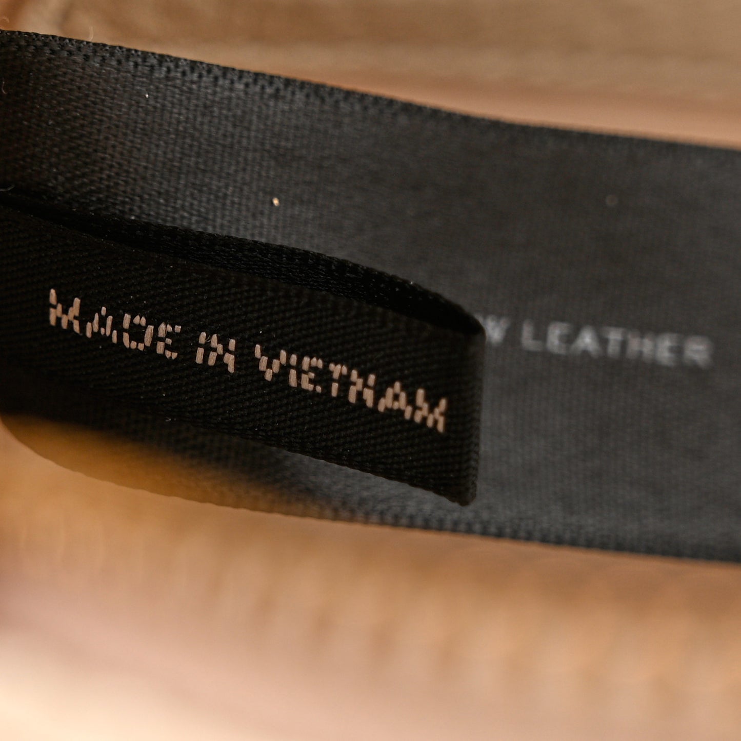 Grained Calfskin Quilted The Status Round Crossbody Oatmilk
