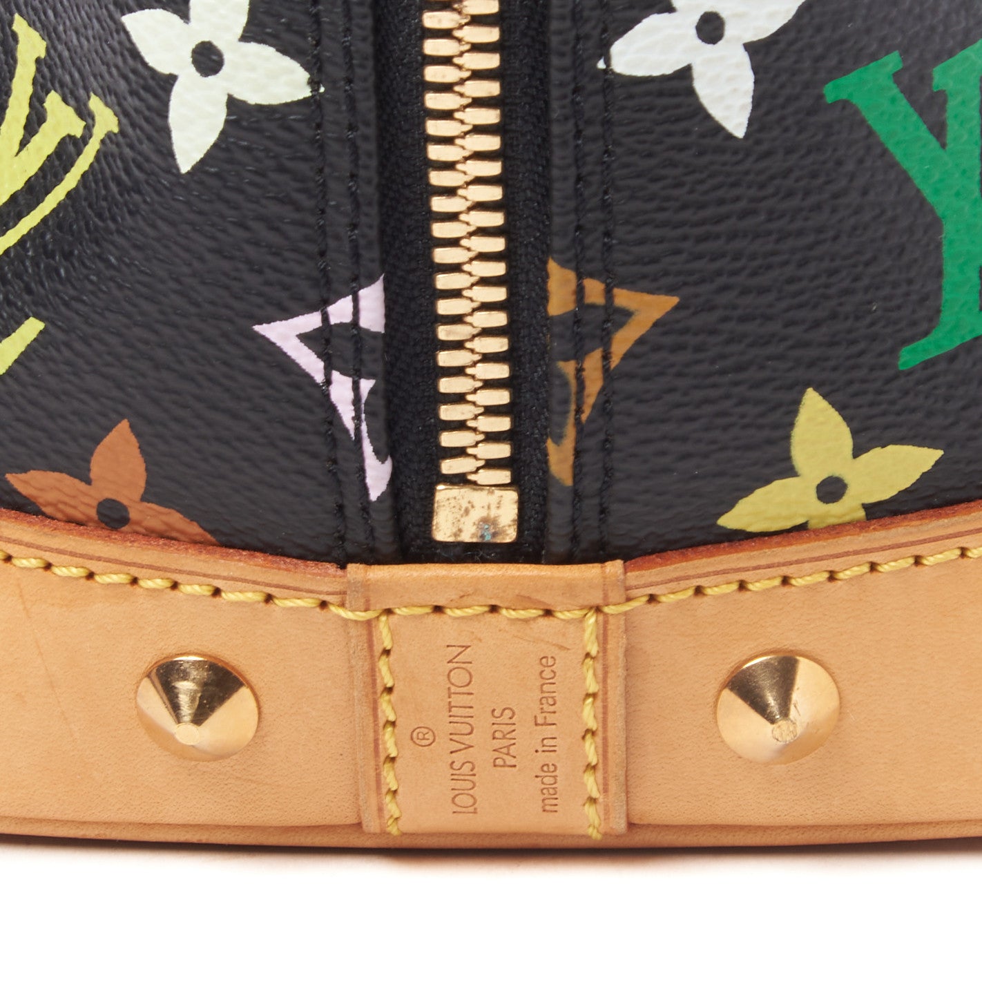 Louis Vuitton Monogram Multicolor Alma Black 7 of 8