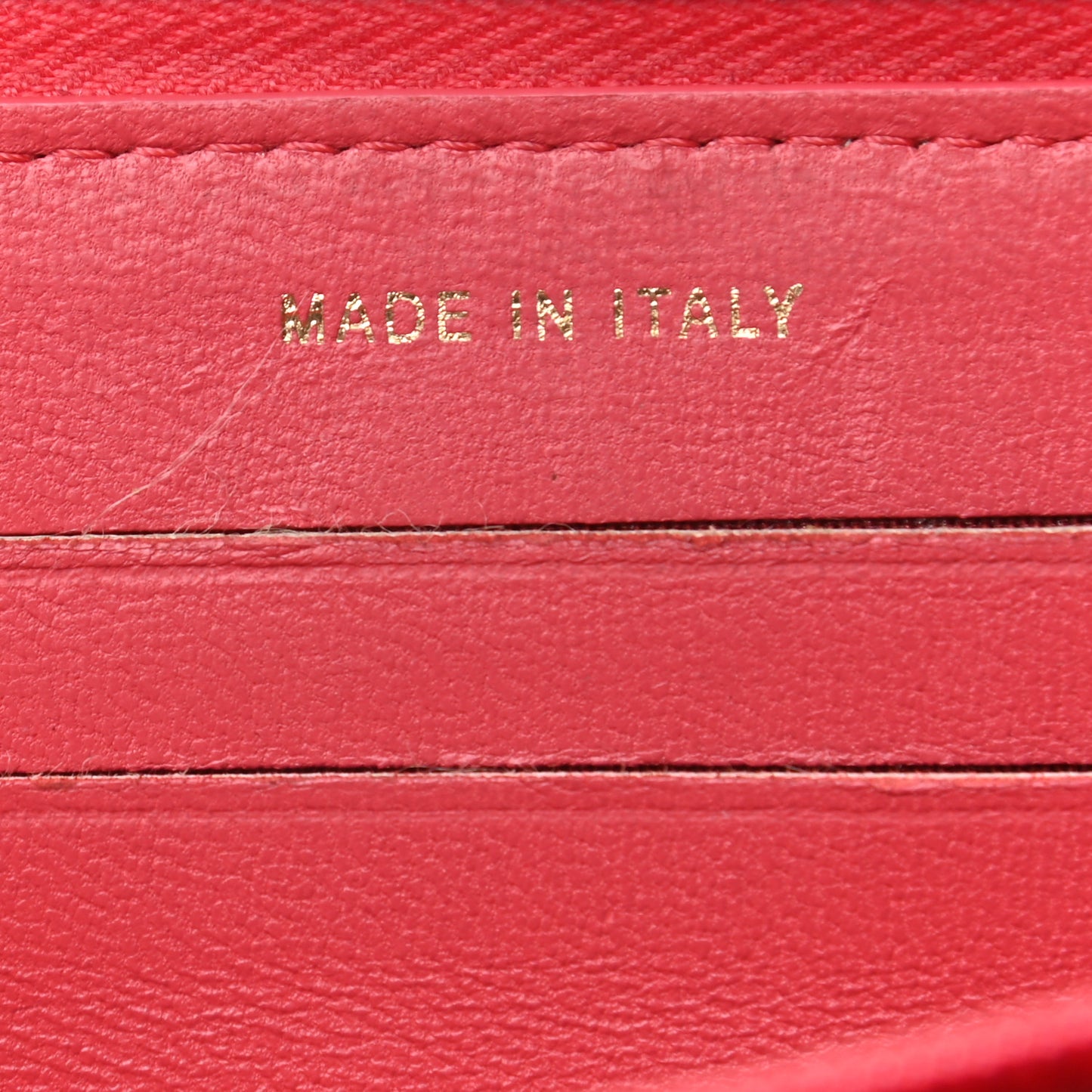Lambskin Quilted Small Lucky Charms Zip Around Wallet Pink