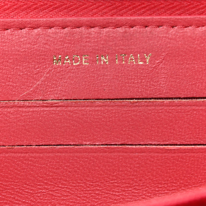 Chanel Lambskin Quilted Small Lucky Charms Zip Around Wallet Pink 7 of 8